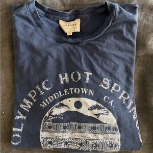 Sezane Graphic Tee Shirt, Sz Med